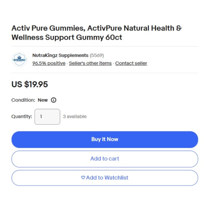 Activ Pure Hemp Gummies - Image 2